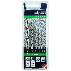 ALPEN SERIE/SET PUNTE TRAPANO COBALTO 6PZ FER094892 11/23