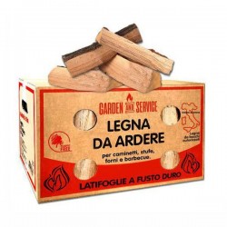 LEGNA ARDERE 10,5kg SCATOLA CARTONE GARDEN FIRE MAC85470 07/22