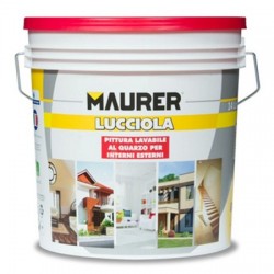 MAURER PITTURA LAVAB. QUARZO INT/EST. 5L COPERCHIO ROSSO FER098256 5/24