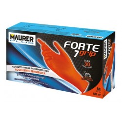 MAURER GUANTI NITRILE SPESS. ARANCIO GRIP L CF 50PZ FER082342 10/24