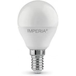 IMPERIA SFERA LED 6,0W (42W) E14 CALDA 3000°K 15000h (LAFI209462) 08/23