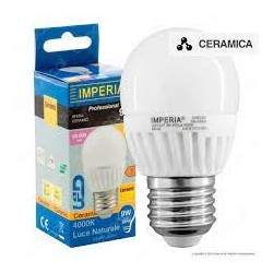 IMPERIA SFERA LED 6,0W (42W) E27 CALDA 3000°K 25000h (LAFI209523) 12/22