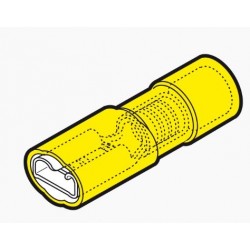 CEMBRE GF-F608-P INNESTO FEMM. GIALLO TUTTO ISOLATO 100PZ ( CEMGF-F608P ) 09/23