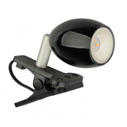 FARETTO A CLIP 18 LED 1,5W NERO MAL309559 01/23