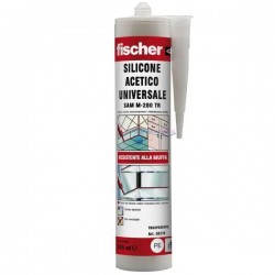 FISCHER SILICONE ACETICO BIANCO SANITARI ANTIMUF. 280ml MAC51441 05/24