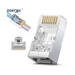 ZOERAX ARC6-S22-050 CONNETTORI APERTI RJ45 X CAVO RETE CAT6 CF 50PZ 01/24