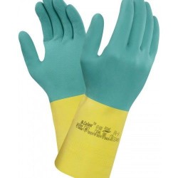 GUANTI BICOLOR GIALLO/VERDE FELPATI 8,5-9 CEN39311 FER085874 01/24