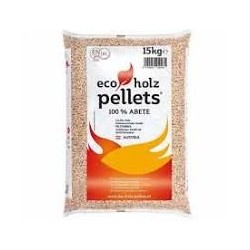 PELLET BIANCO 15kg COMBUSTIBILE BRUNNER HOLZ EN A1 PURO ABETE 11/24