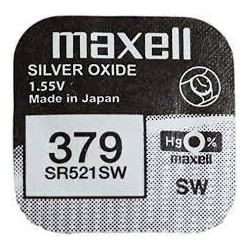 MAXELL 379 SR21SW PILA BOTTONE OSSIDO D'ARGENTO 1,55v 03/24