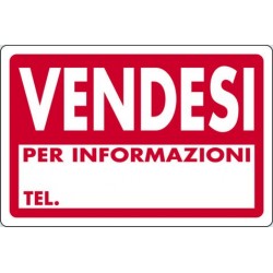 CARTELLI PLAST. 60X40cm VENDESI FER170197 03/24