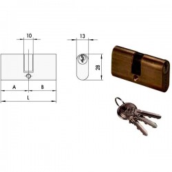 CISA CILINDRO OVALE CENTR. 60-30-30 (SCI08210.05) MAC20606 11/24