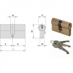 CISA CILINDRO C2000 30X43 72mm LAF5117 MAC82373 11/24