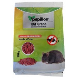 PAPILLON RAT BROMADIOLONE GRANO 140g VELENO TOPI FER051942 09/24