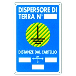 CARTELLO PLASTICA DISPERSORE TERRA 20X30cm FER053312