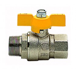 VALVOLA SFERA GAS 1/2MF M/FARFALLA GIALLO FER246986 ( Y.R03504F2) 07/24